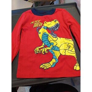kidgets 4t shirt Red With Dinosaur